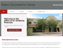 Tablet Screenshot of drpetersonoptometrist.com